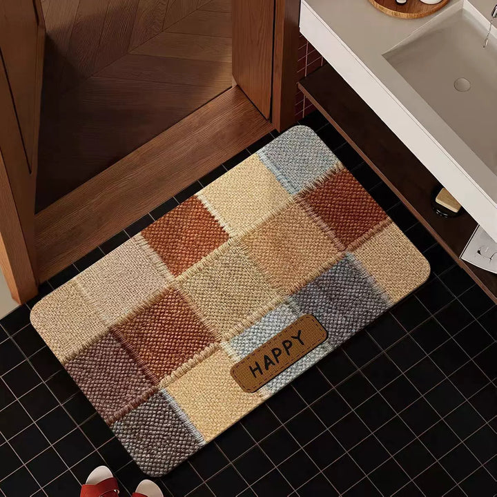 Cozy Patchwork Bath Mat Kalsten
