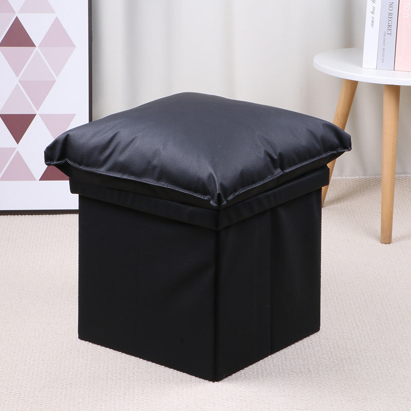 Plush Square Storage Stool Kalsten