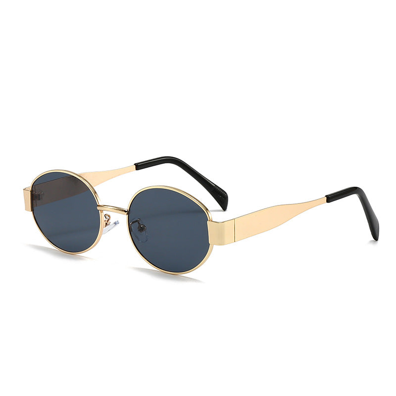 Women's fashionable oval sunglasses with unique frame Kalsten
