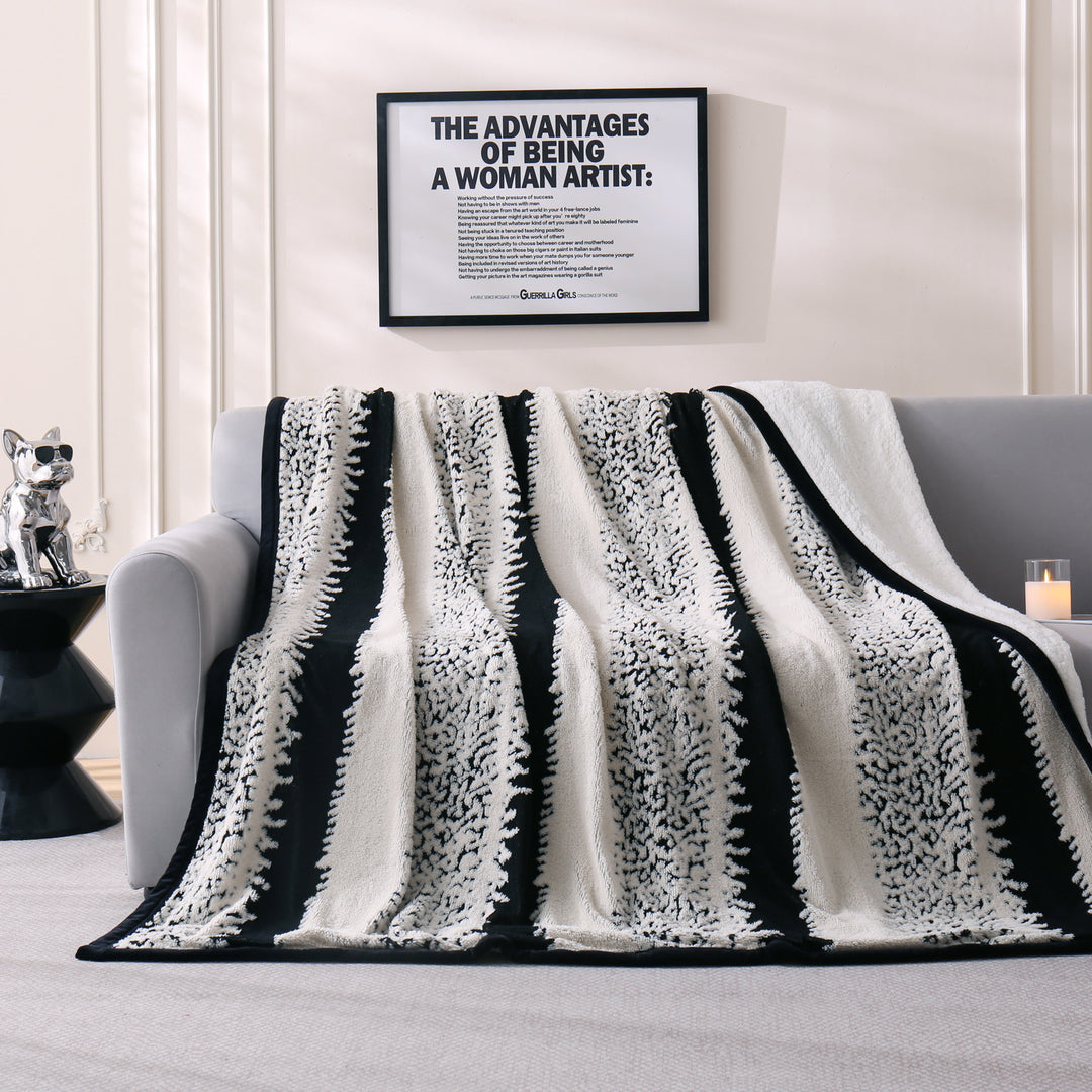 Chic Floral Pattern Throw Blanket Kalsten