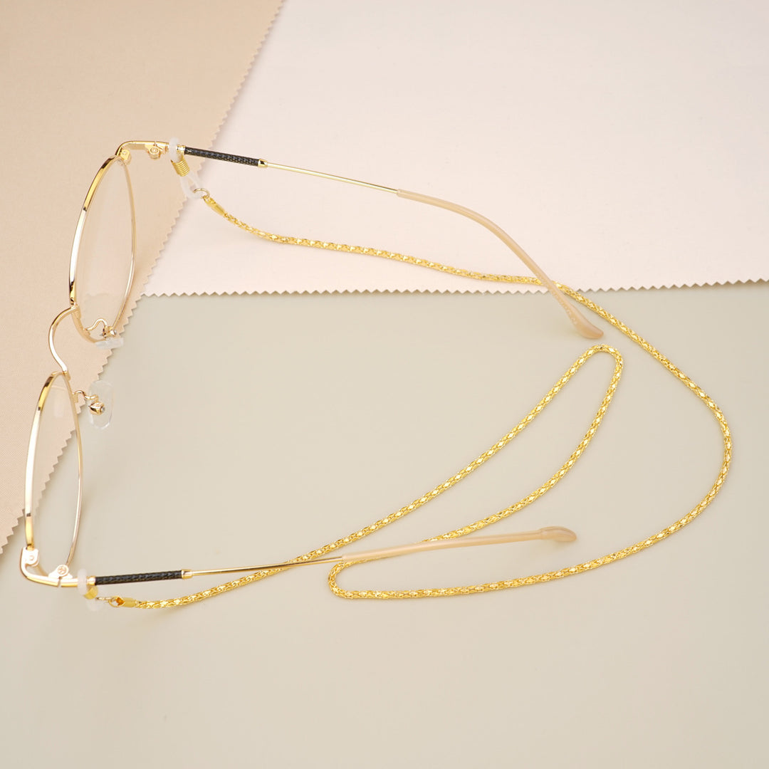 Gold-Plated Twisted Link Eyewear Chain Kalsten