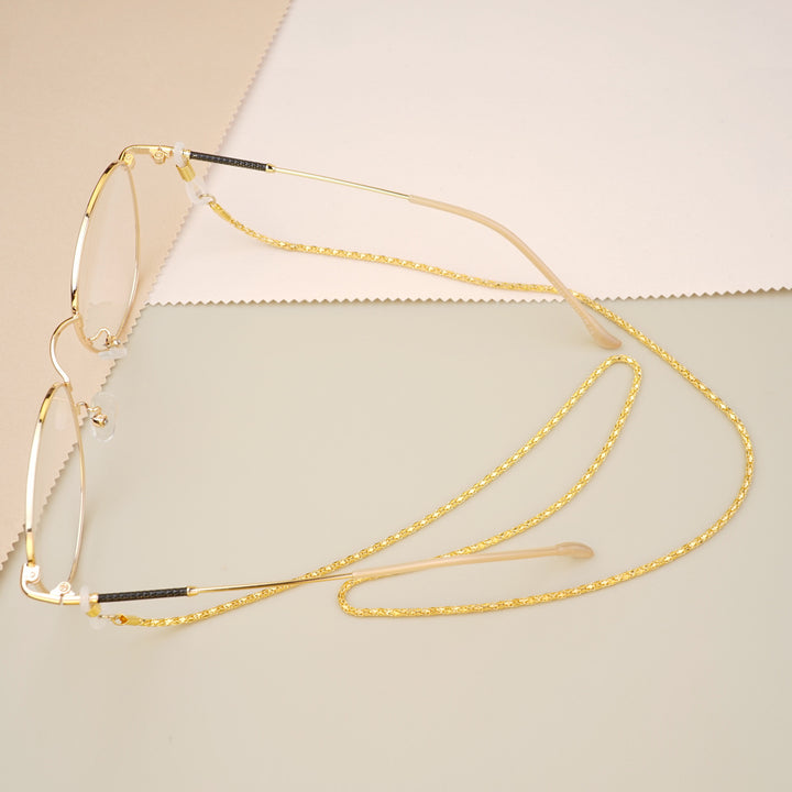 Gold-Plated Twisted Link Eyewear Chain Kalsten