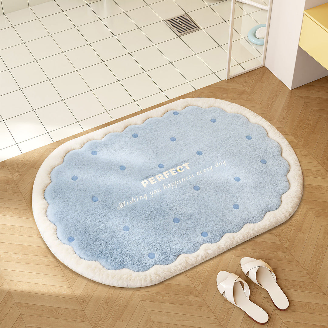 Playful Cartoon-Themed Plush Bath Mat