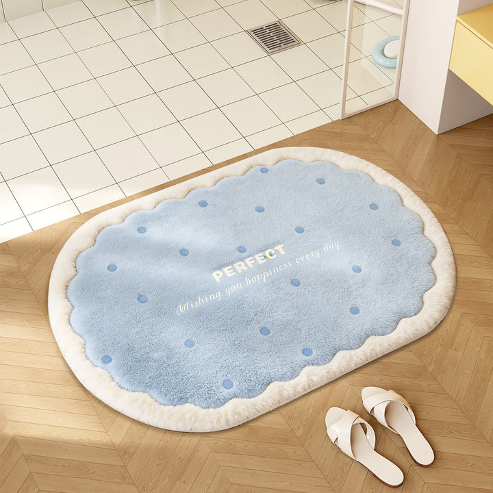 Playful Cartoon-Themed Plush Bath Mat