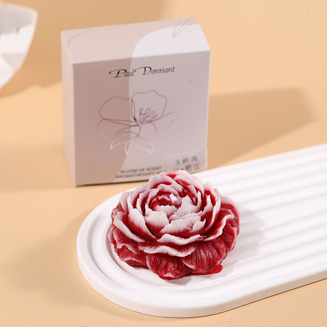 Hand-Carved Rose Blossom Decorative Soap Bar Gift Set