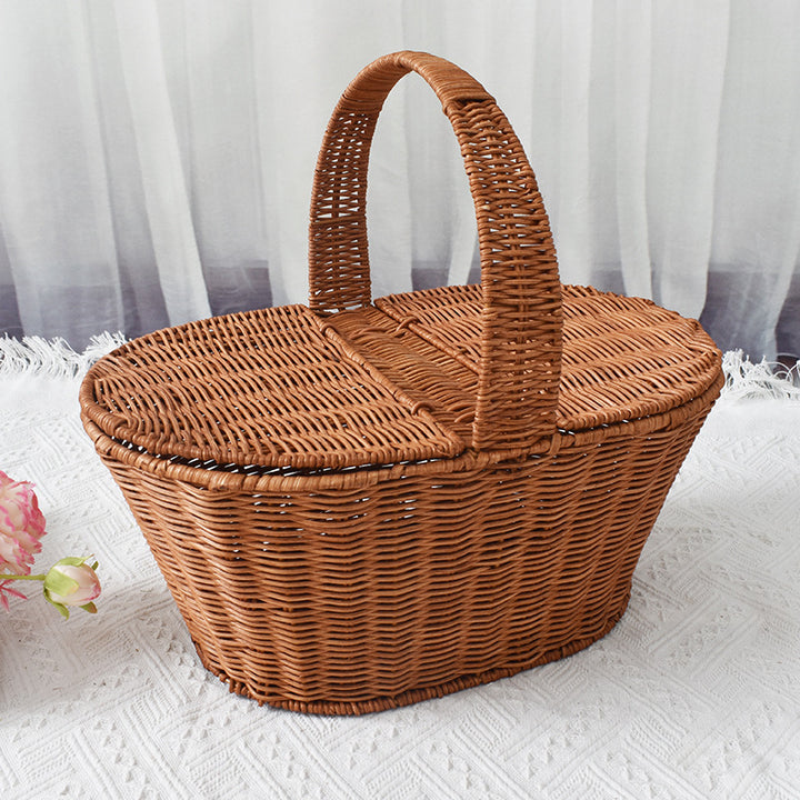 Handcrafted Woven Picnic Storage Basket Kalsten