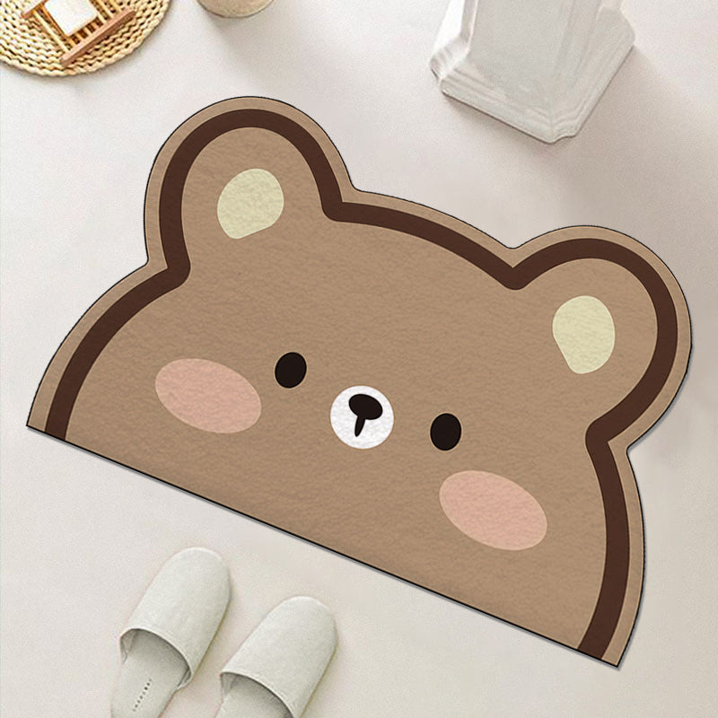 Cute Cartoon Food-Themed Bath Mat
