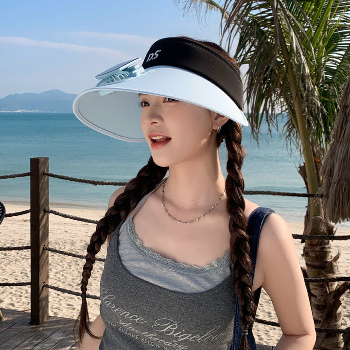 Adjustable sun visor with extra wide brim and breathable headband Kalsten