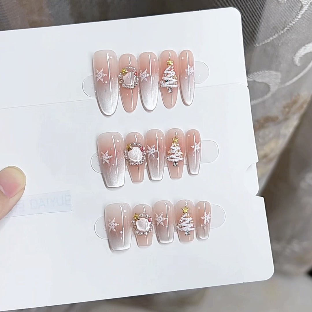 Festive-Themed Press-On Nail Set Kalsten