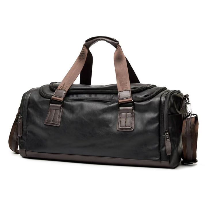 Premium Leather Travel Duffle Bag