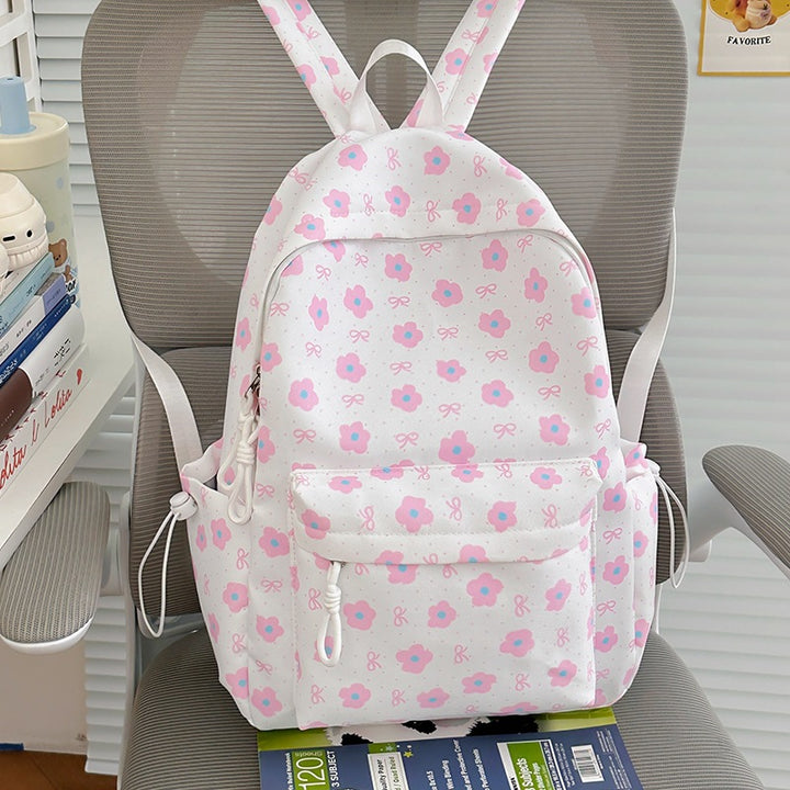 Floral-Embellished Patterned Backpack Kalsten