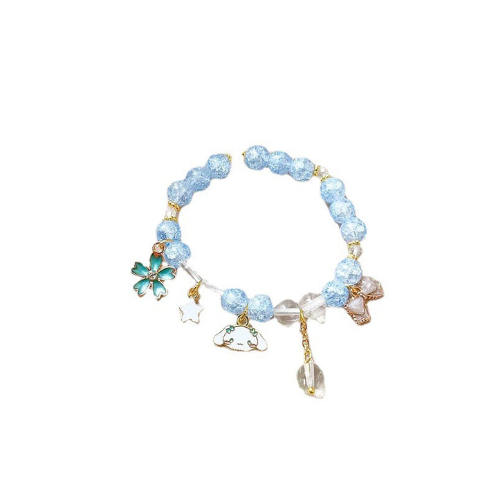 Elegant bracelet with animal and glitter pendants Kalsten