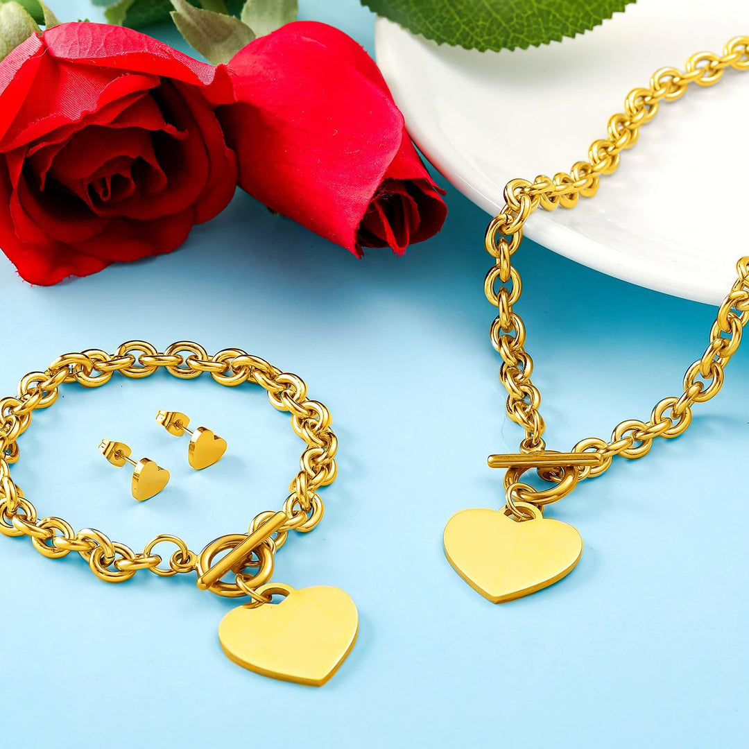 Heart-Inspired Jewelry Set Kalsten