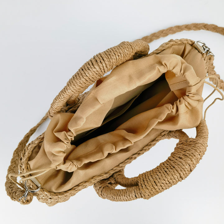 Handcrafted rattan bag with shoulder strap Kalsten