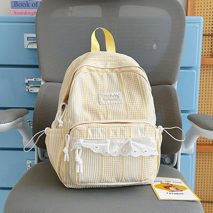 Cute Plaid Design Backpack Kalsten