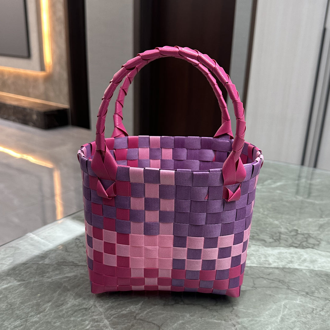 Playful and Colorful Basket Bag Kalsten