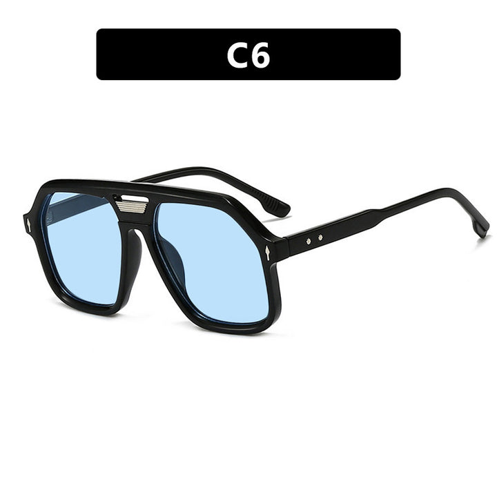 Women's oversized sunglasses with polygonal frame and UV protection Kalsten
