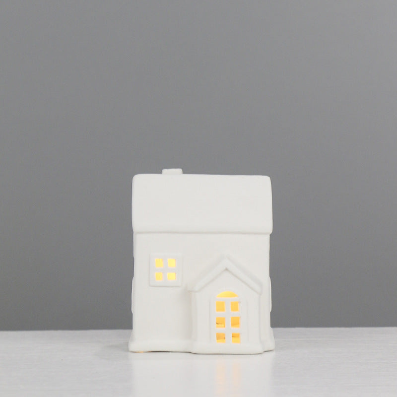 Decorative Ceramic House Lantern Kalsten