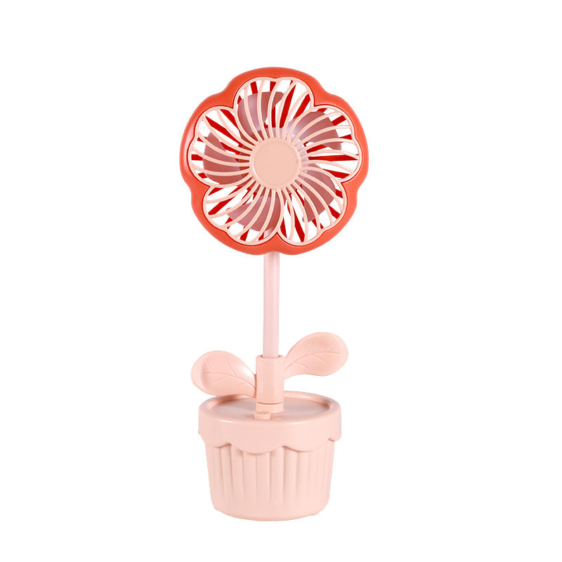 Ladies Decorative Mini Fan with Flower Design Kalsten