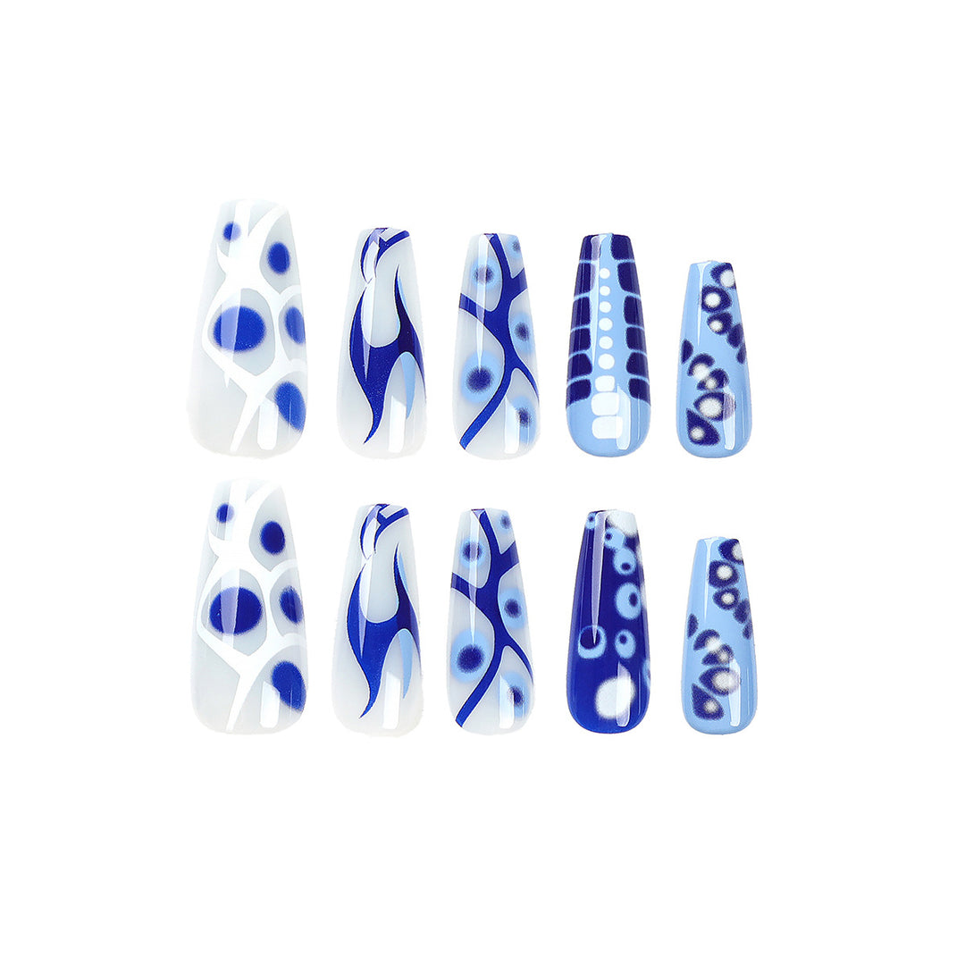 Artistic Gel Nails with Modern Color Design Kalsten