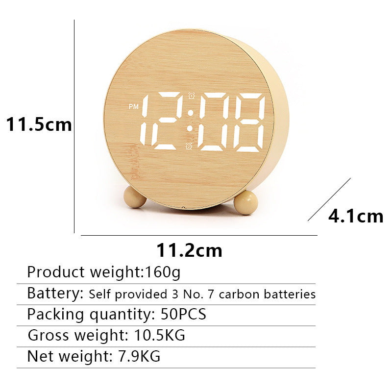 Digital Alarm Clock with Large LED Display and Temperature Display Kalsten
