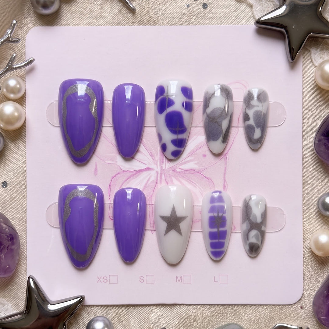 Stylish Press-On Nail Set