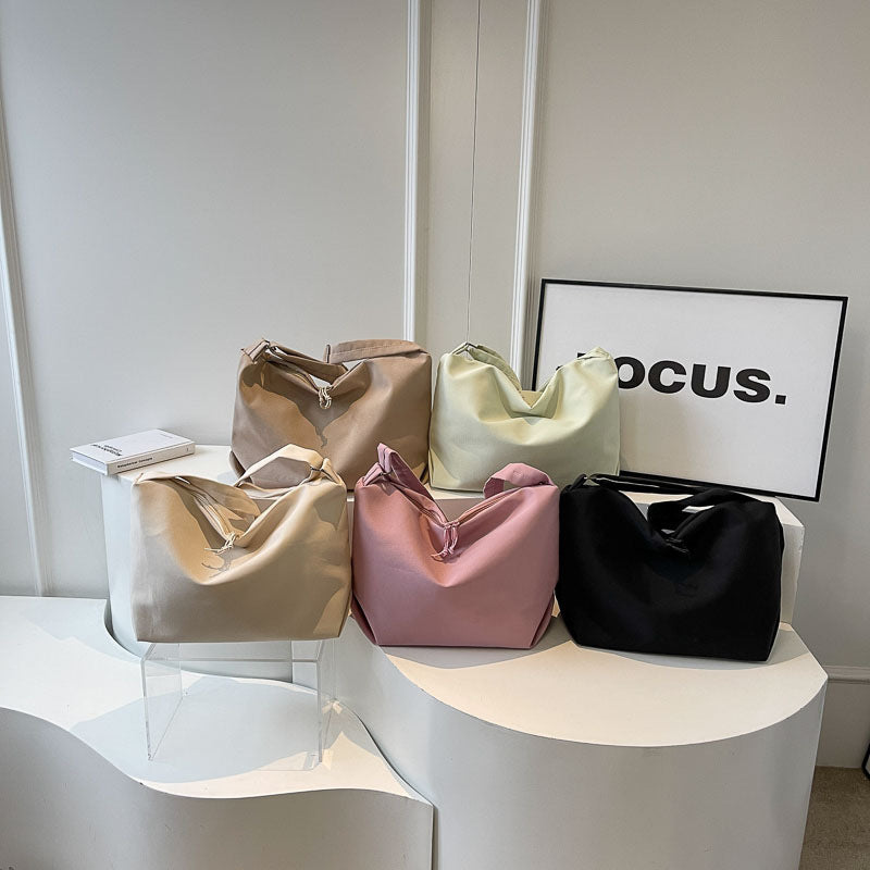 Contoured Soft Fabric Shoulder Bag Kalsten