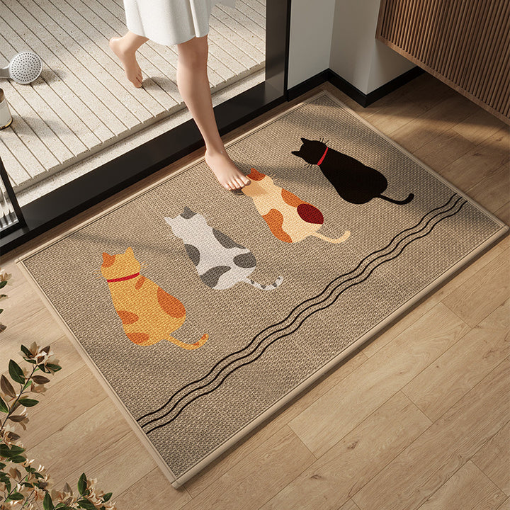 Elegant Modern Bathroom Mat Kalsten