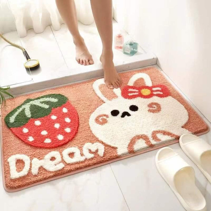 Playful Penguin-Themed Bath Mat Kalsten