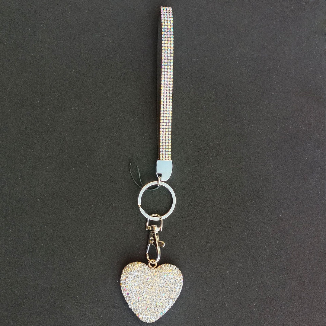 Rhinestone Heart Keychain Kalsten