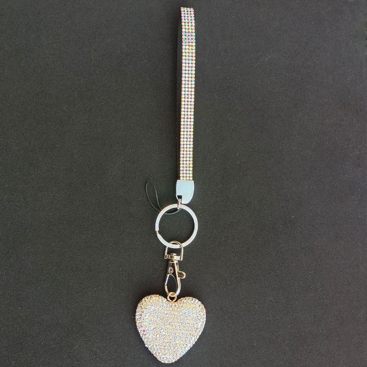 Rhinestone Heart Keychain Kalsten
