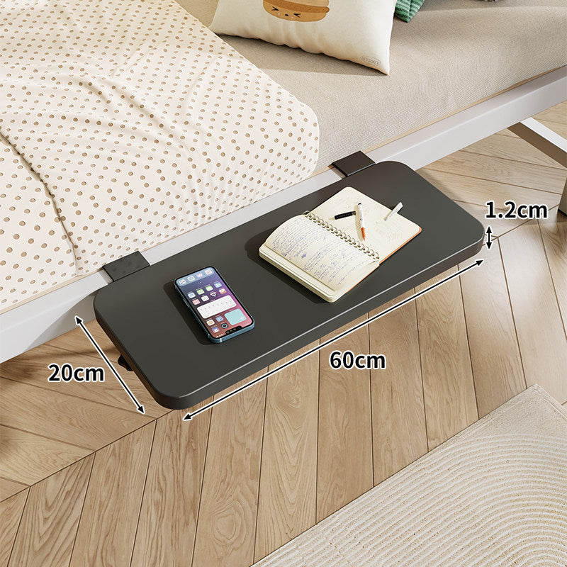 Clamp-On Floating Bedside Shelf with Bamboo Top and Slim Profile