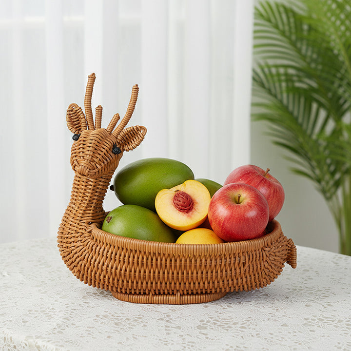 Decorative Animal-Shaped Woven Basket Kalsten
