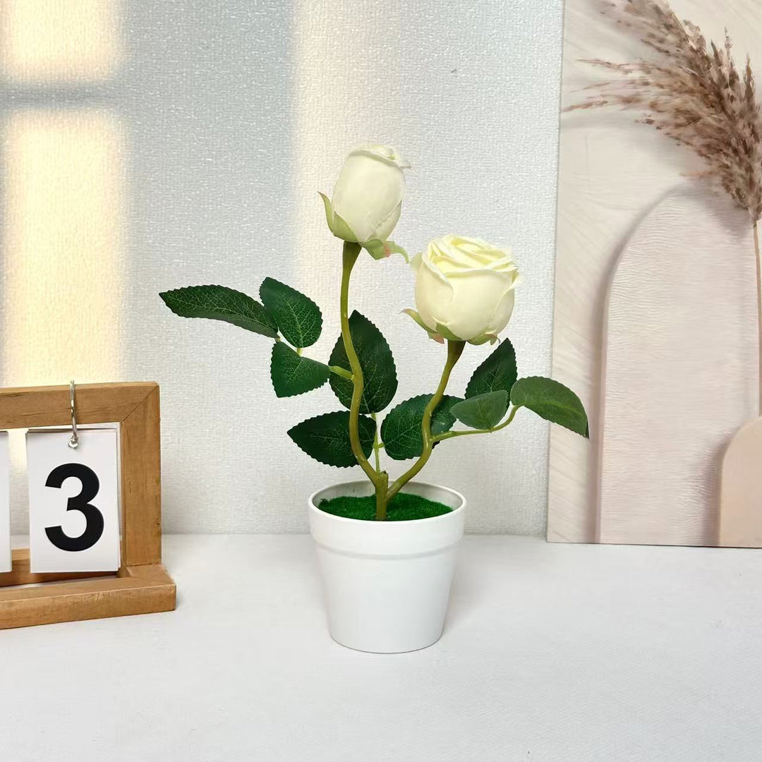 Realistic Blooming Rose Arrangement