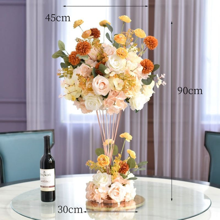 Elegant Floral Centerpiece Sculpture