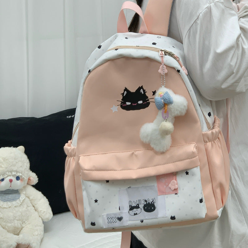 Cute Cat-Themed Backpack Kalsten