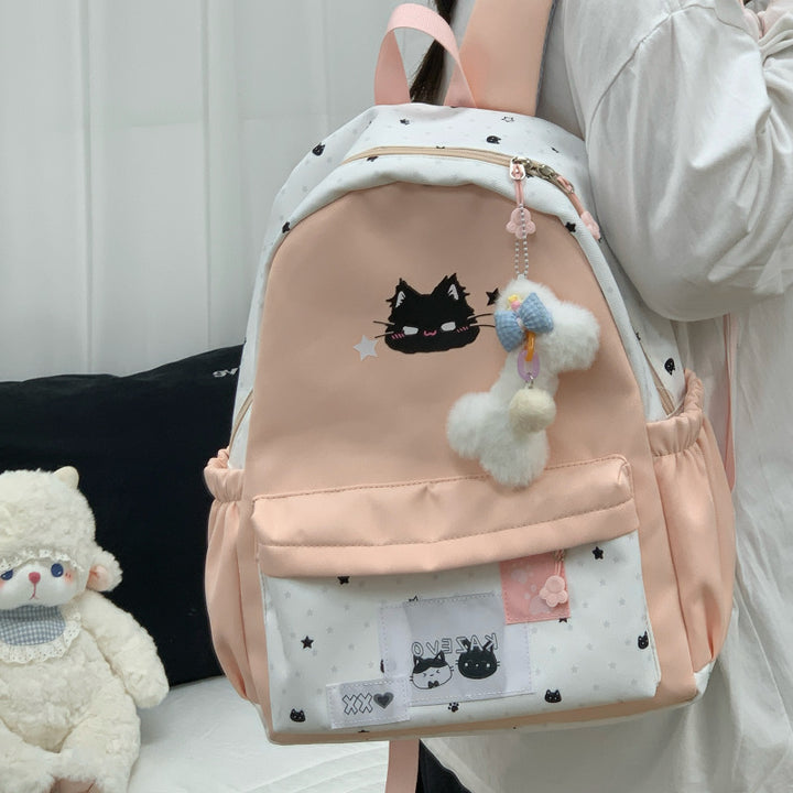 Cute Cat-Themed Backpack Kalsten