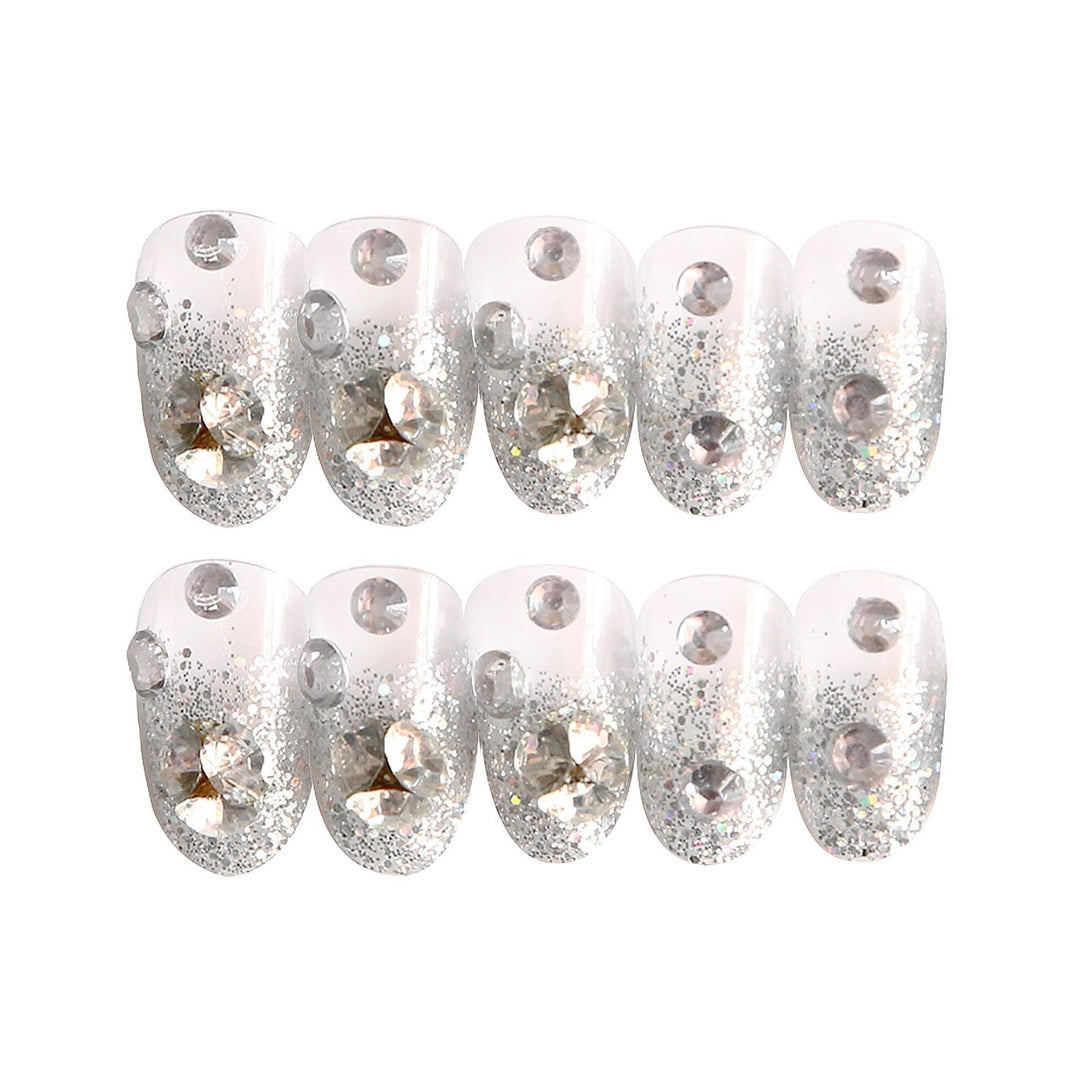 Glittering Artisanal Press-On Nail Set Kalsten