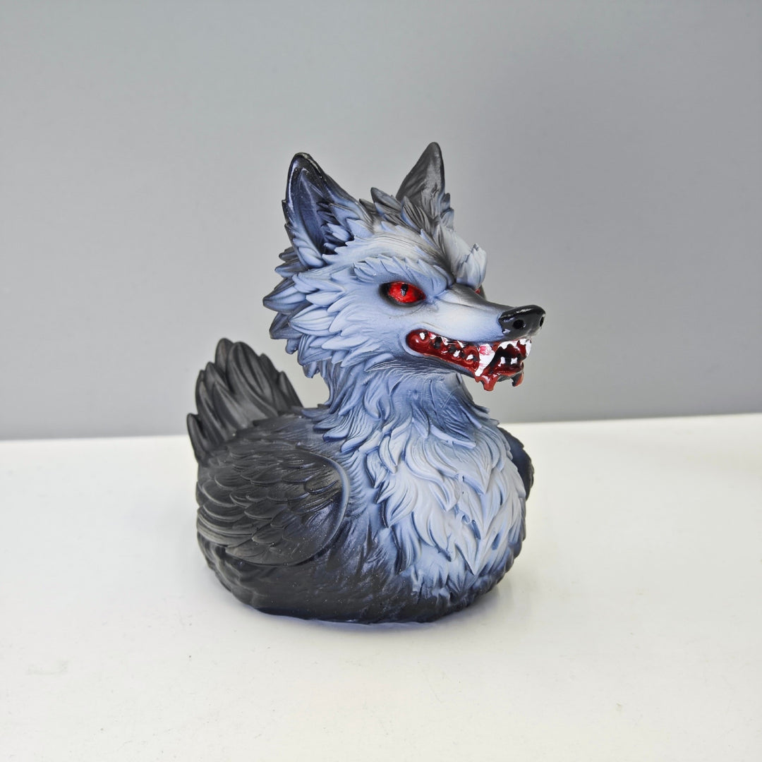 Creepy rubber duck with wolf design Kalsten