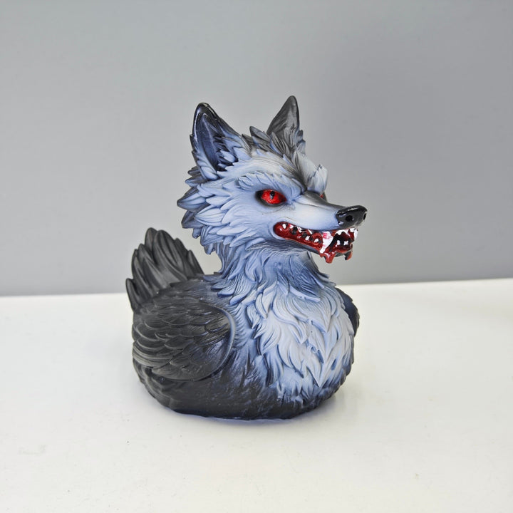 Creepy rubber duck with wolf design Kalsten