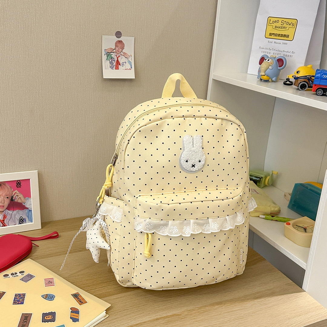 Playful Bunny-Ear Printed Backpack Kalsten