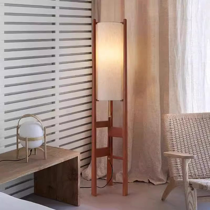 Minimalist Wooden Floor Lamp