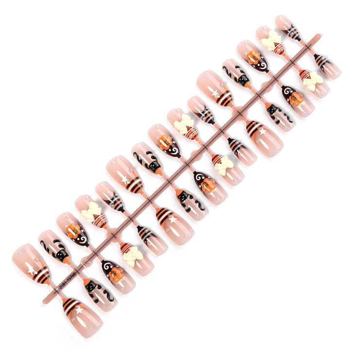 Nail art set with creative Halloween designs Kalsten