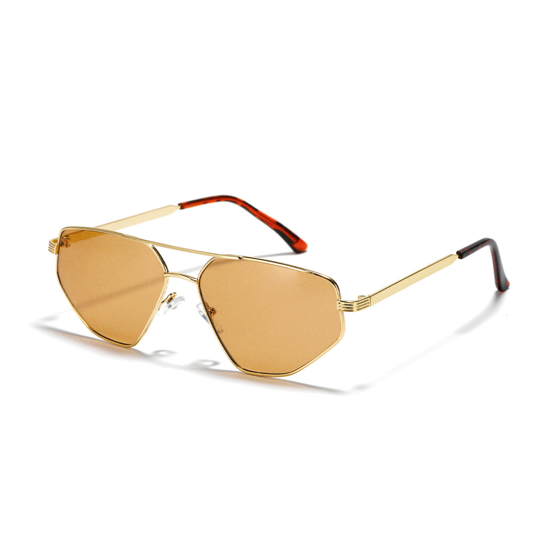 Ladies geometric sunglasses with elegant metal frame Kalsten