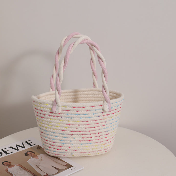 Fashionable Handbag Made of Braided Textile Kalsten