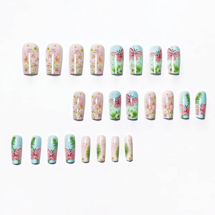 3D Floral Butterfly Nail Art Kalsten