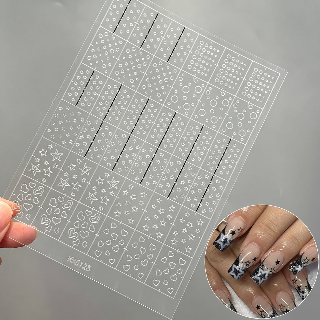 Butterfly Nail Art Stencil Sheet