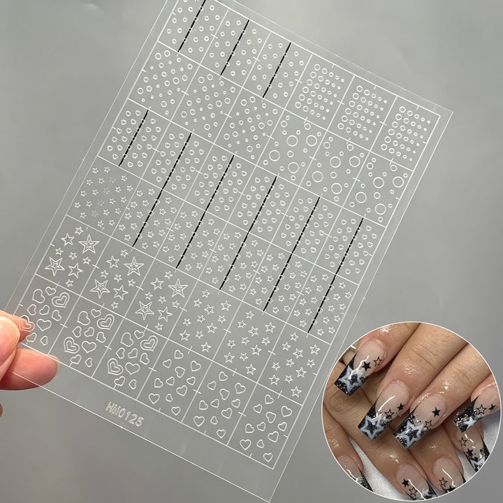 Butterfly Nail Art Stencil Sheet