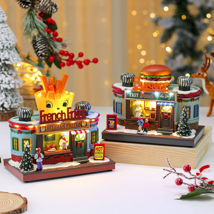 Decorative LED Ice Cream Shop Figurine Kalsten