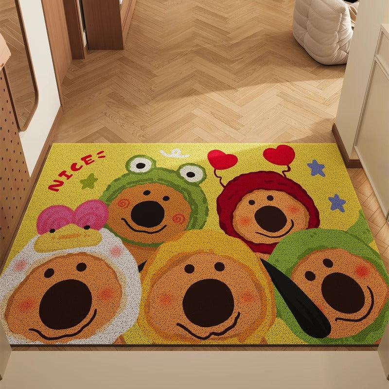 Cartoon-Themed Welcome Mat for Indoor Home Display